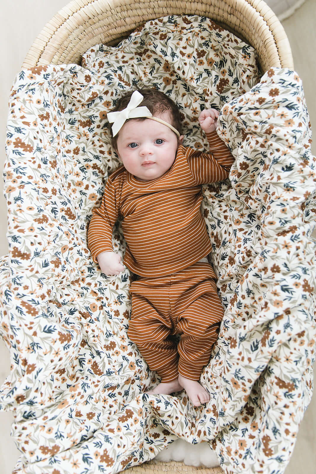 Harvest Floral Muslin Swaddle Blanket | Milk & Baby