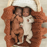 Vanilla Organic Cotton Ribbed Zipper | Milk & Baby
