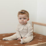Vanilla Organic Cotton Ribbed Zipper | Milk & Baby