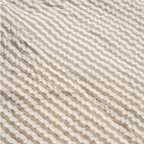 Brown Stripes | Organic Short Bubble Romper | Milk & Baby