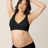 Sublime® Adjustable Crossover Nursing & Lounge Bra | Black | Milk & Baby