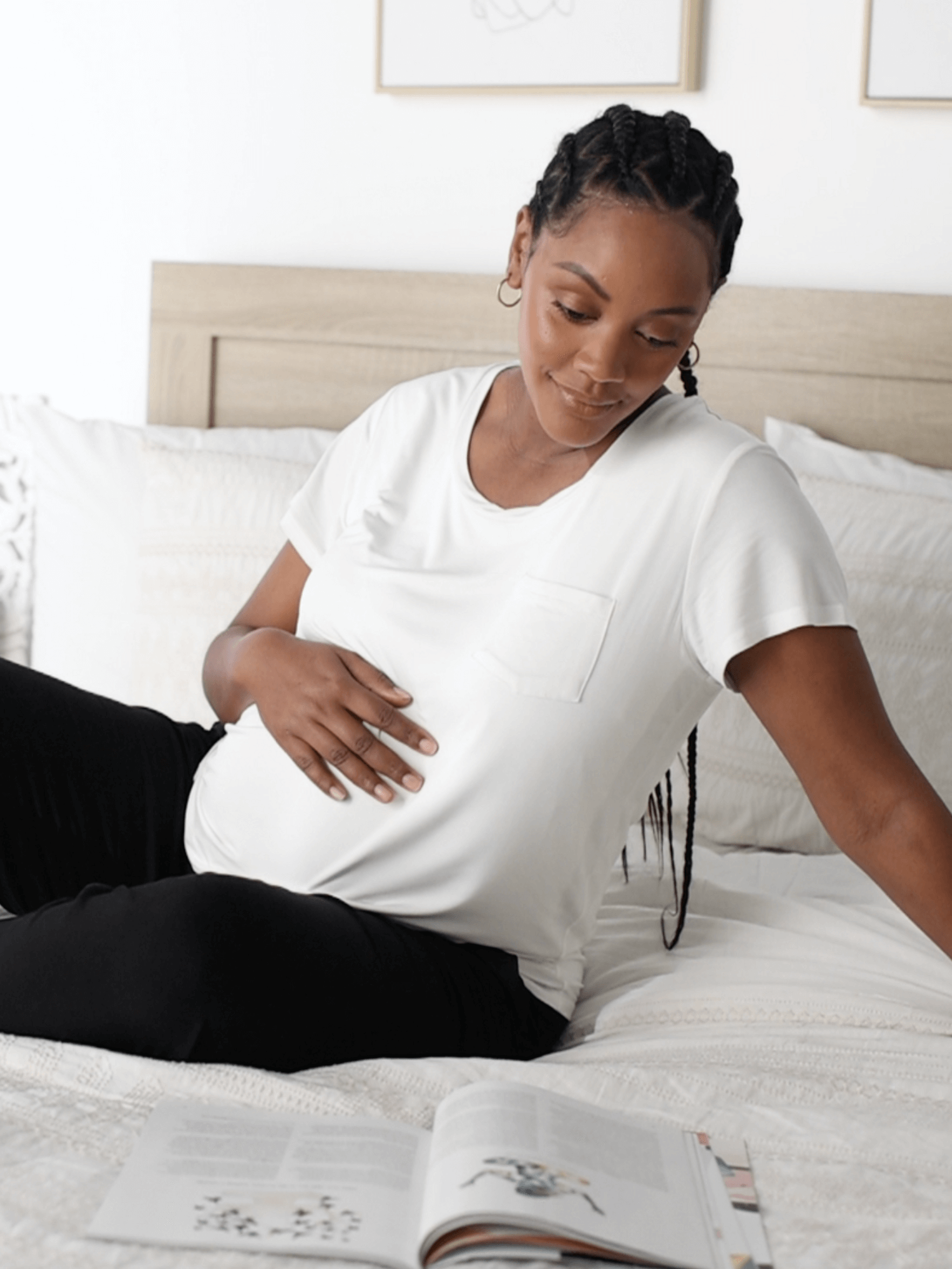 Everyday Maternity & Nursing T-shirt | White | Milk & Baby