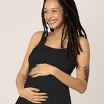 Bamboo Lounge Around Nursing Tank | Black | Milk & Baby