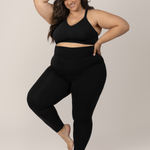 Sublime® Hands-Free Pumping & Nursing Sports Bra | Black | Milk & Baby