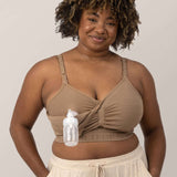 Sublime® Hands-Free Pumping & Nursing Bra | Latte | Milk & Baby