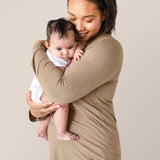 Bamboo Maternity & Nursing Long Sleeve T-shirt | Wheat | Milk & Baby