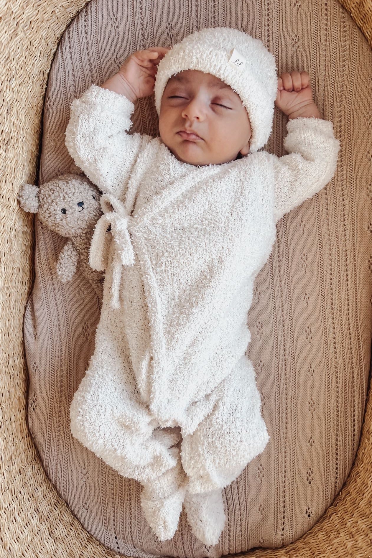 Luna + Luca Cozy Teddy Kimono Set | Milk & Baby
