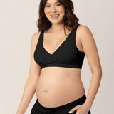 Sublime® Adjustable Crossover Nursing & Lounge Bra | Black | Milk & Baby