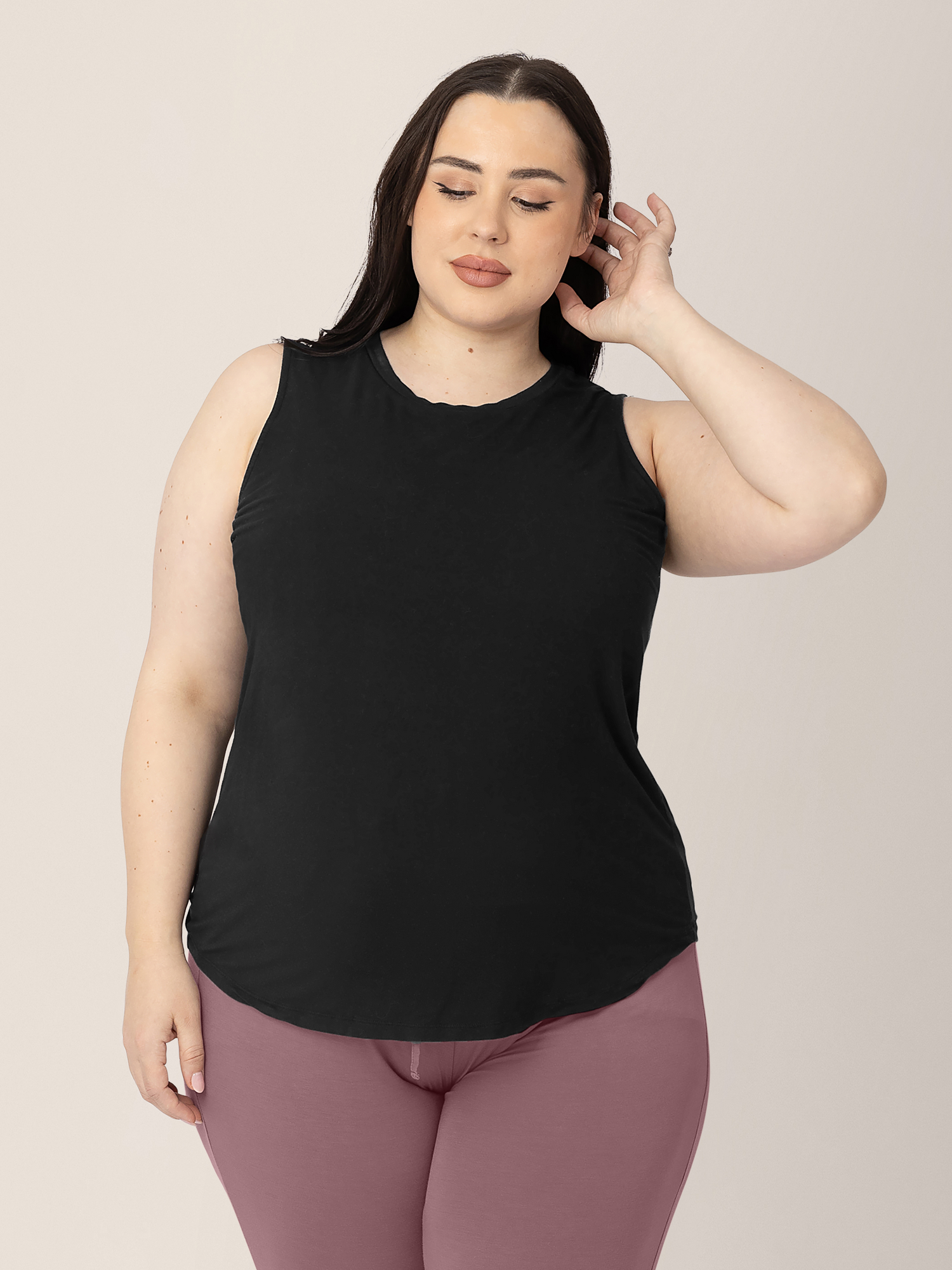 Bamboo Maternity & Nursing Tank | Black | Milk & Baby