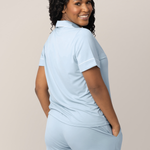 Clea Bamboo Short Sleeve Pajama Set | Mist | Milk & Baby