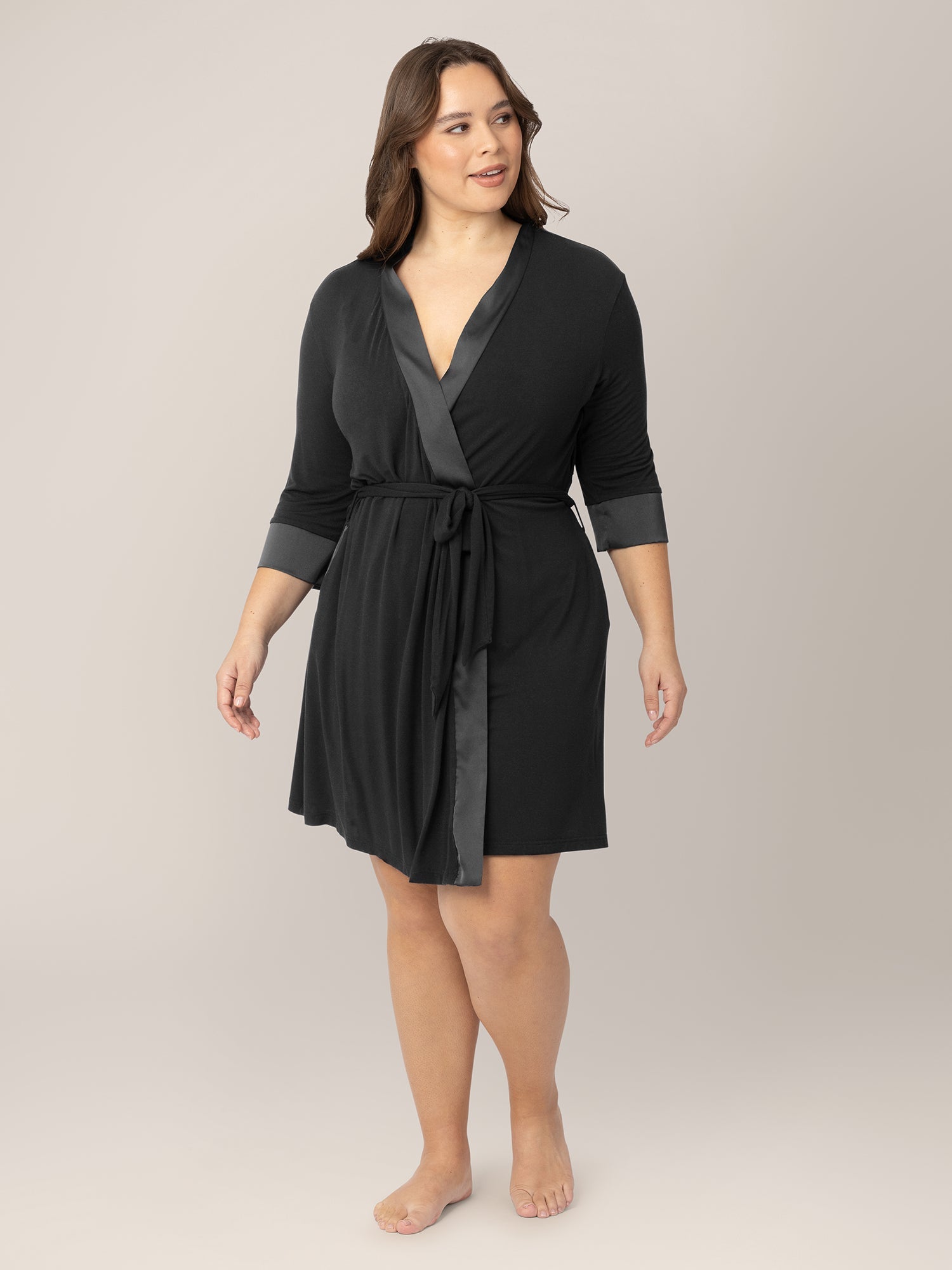 Emmaline Robe | Black | Milk & Baby