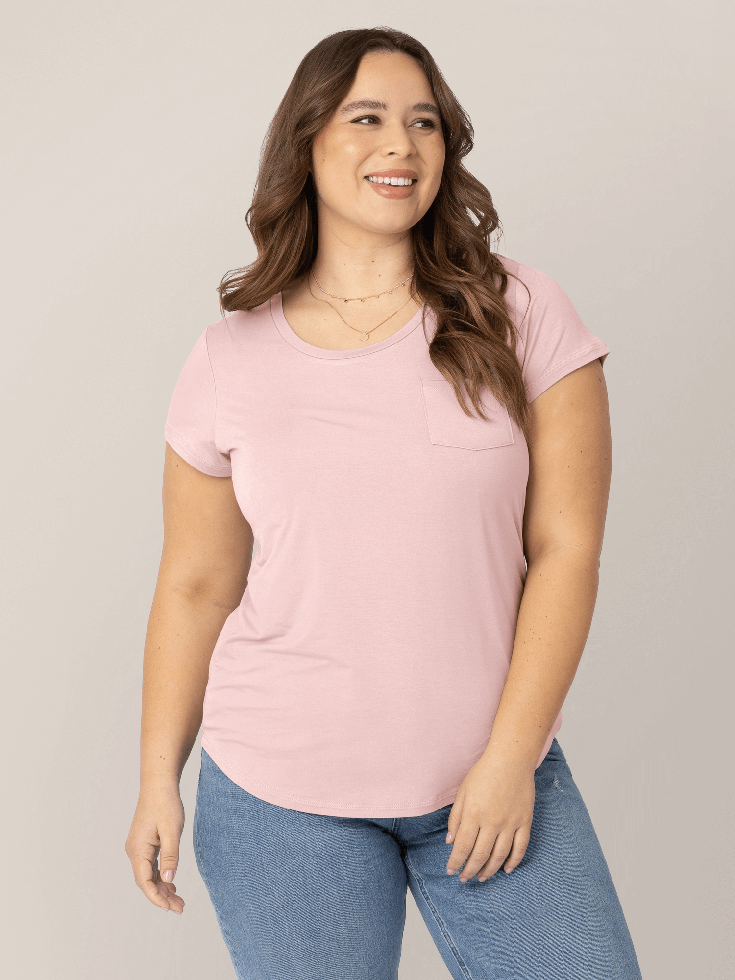 Everyday Maternity & Nursing T-shirt | Dusty Pink | Milk & Baby
