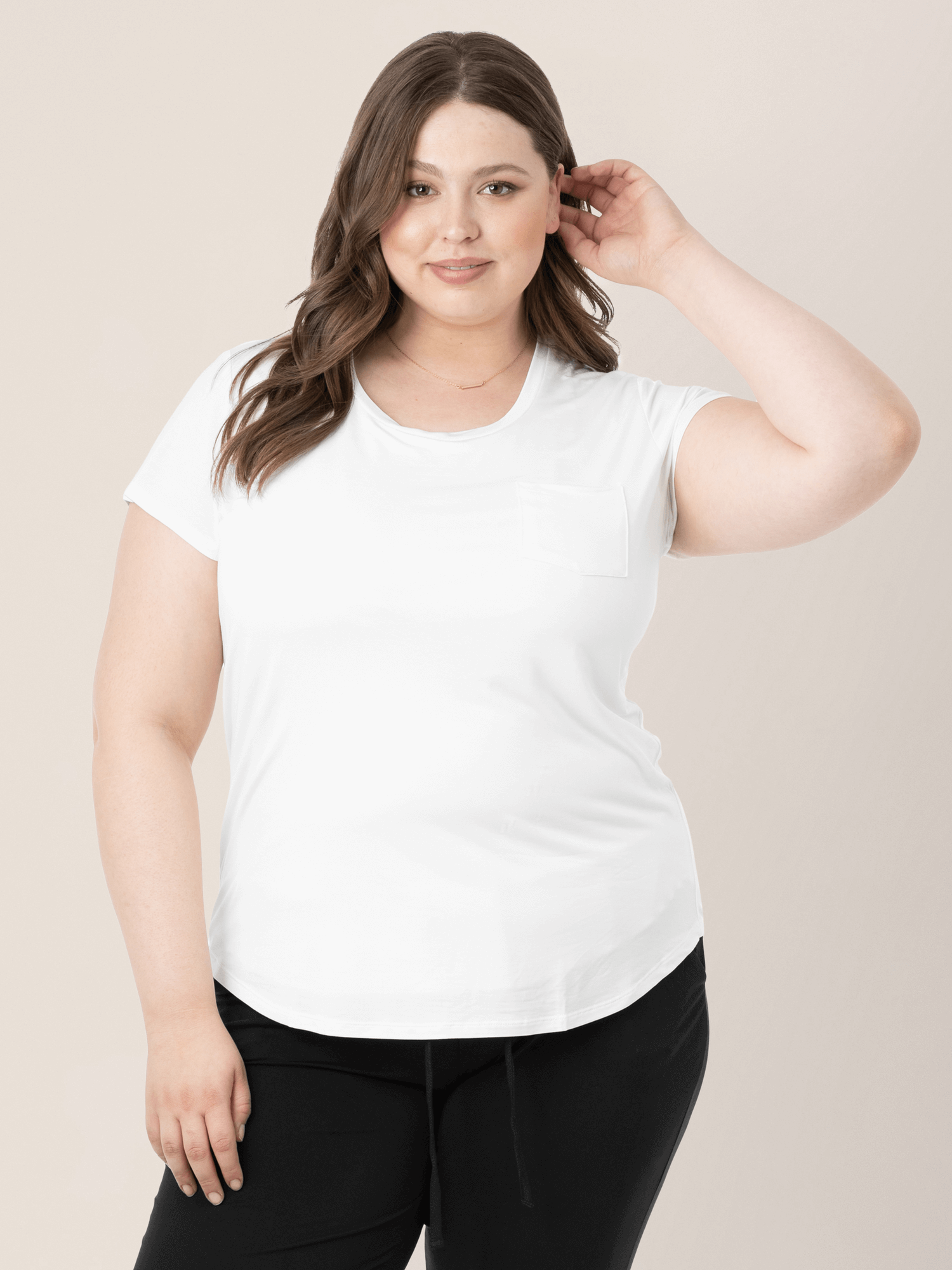 Everyday Maternity & Nursing T-shirt | White | Milk & Baby