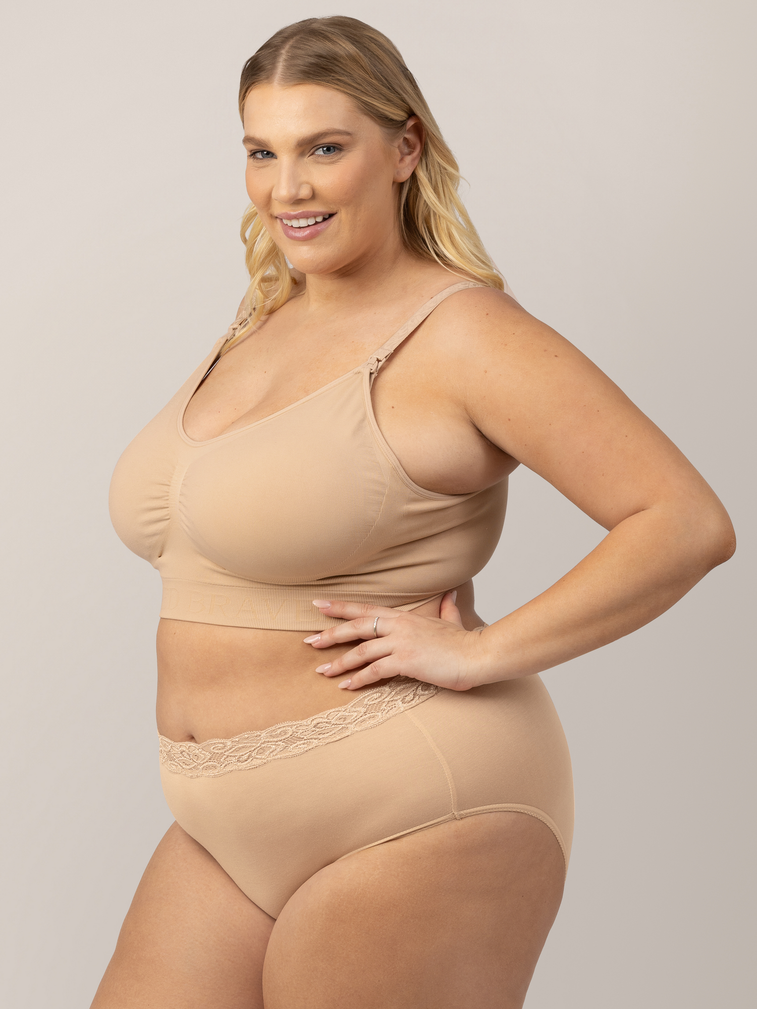 Simply Sublime® Nursing Bra | Beige | Milk & Baby
