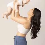 Sublime® Bamboo Hands-Free Pumping Lounge & Sleep Bra | Oatmeal Heather | Milk & Baby