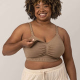 Sublime® Hands-Free Pumping & Nursing Bra | Latte | Milk & Baby
