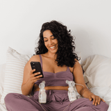 Sublime® Bamboo Hands-Free Pumping Lounge & Sleep Bra | Twilight | Milk & Baby