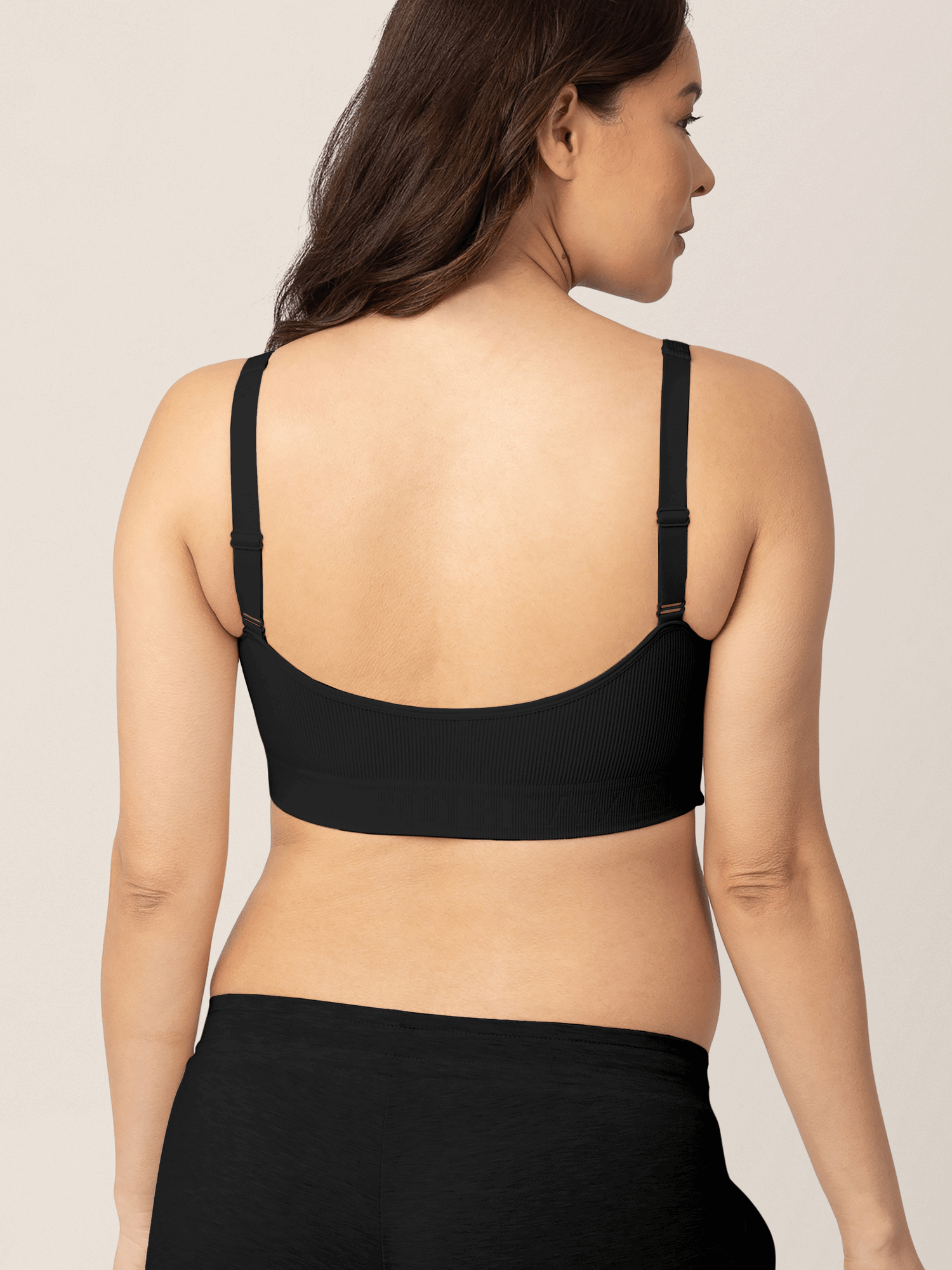 Sublime® Adjustable Crossover Nursing & Lounge Bra | Black | Milk & Baby