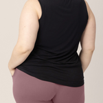 Bamboo Maternity & Nursing Tank | Black | Milk & Baby