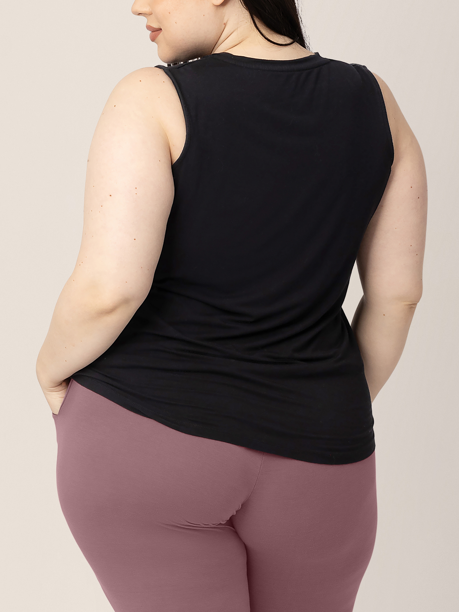 Bamboo Maternity & Nursing Tank | Black | Milk & Baby