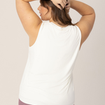 Bamboo Maternity & Nursing Tank | White | Milk & Baby