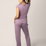 Davy Maternity & Nursing Pajama Set | Dusty Mauve | Milk & Baby