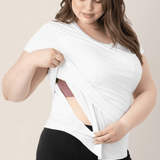 Everyday Maternity & Nursing T-shirt | White | Milk & Baby