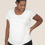 Everyday Maternity & Nursing T-shirt | White | Milk & Baby