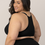 Sublime® Hands-Free Pumping & Nursing Sports Bra | Black | Milk & Baby