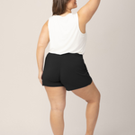 Bamboo Maternity & Postpartum Lounge Short | Black | Milk & Baby