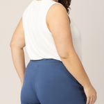 Bamboo Maternity & Postpartum Lounge Short | Slate Blue | Milk & Baby