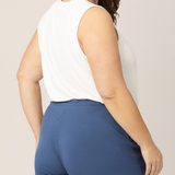 Bamboo Maternity & Postpartum Lounge Short | Slate Blue | Milk & Baby