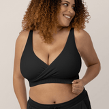 Sublime® Adjustable Crossover Nursing & Lounge Bra | Black | Milk & Baby