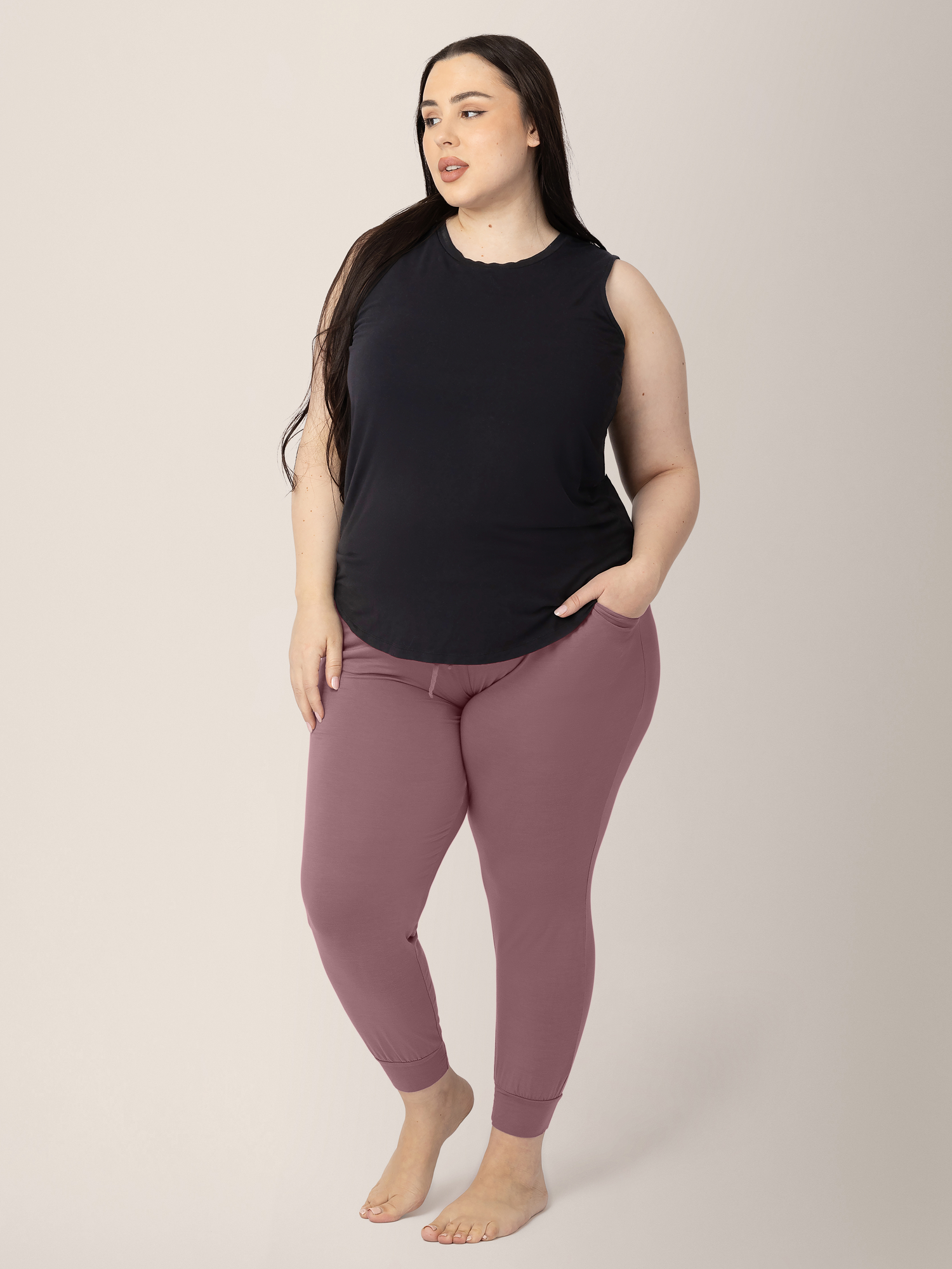 Bamboo Maternity & Nursing Tank | Black | Milk & Baby