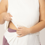 Bamboo Maternity & Nursing Tank | White | Milk & Baby