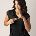 Davy Maternity & Nursing Pajama Set | Black | Milk & Baby