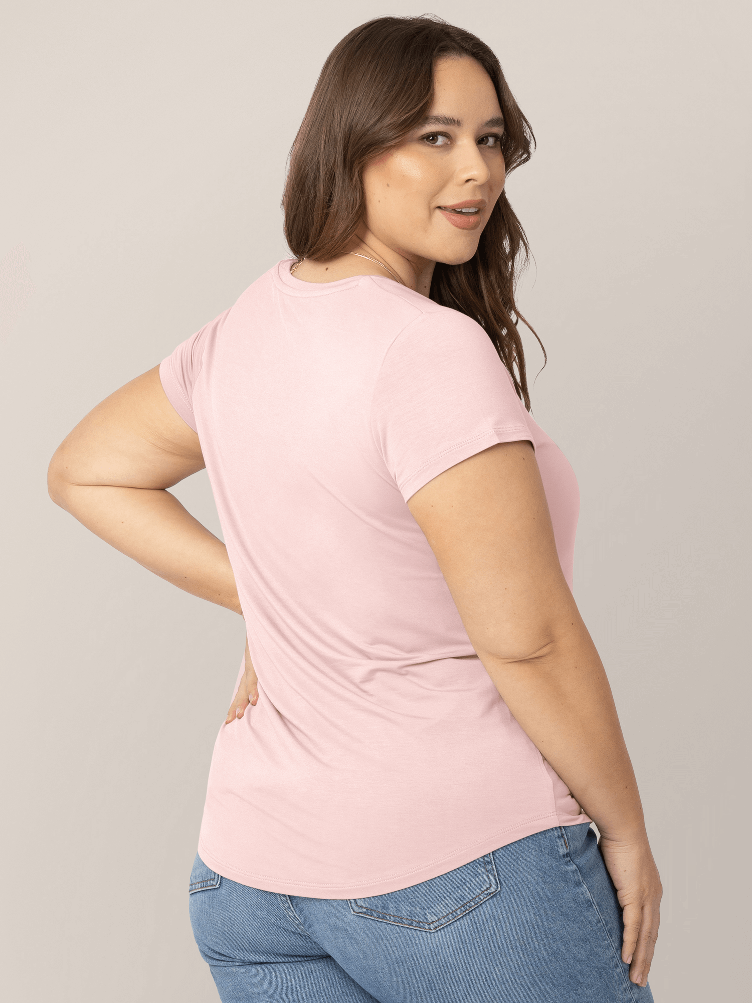 Everyday Maternity & Nursing T-shirt | Dusty Pink | Milk & Baby