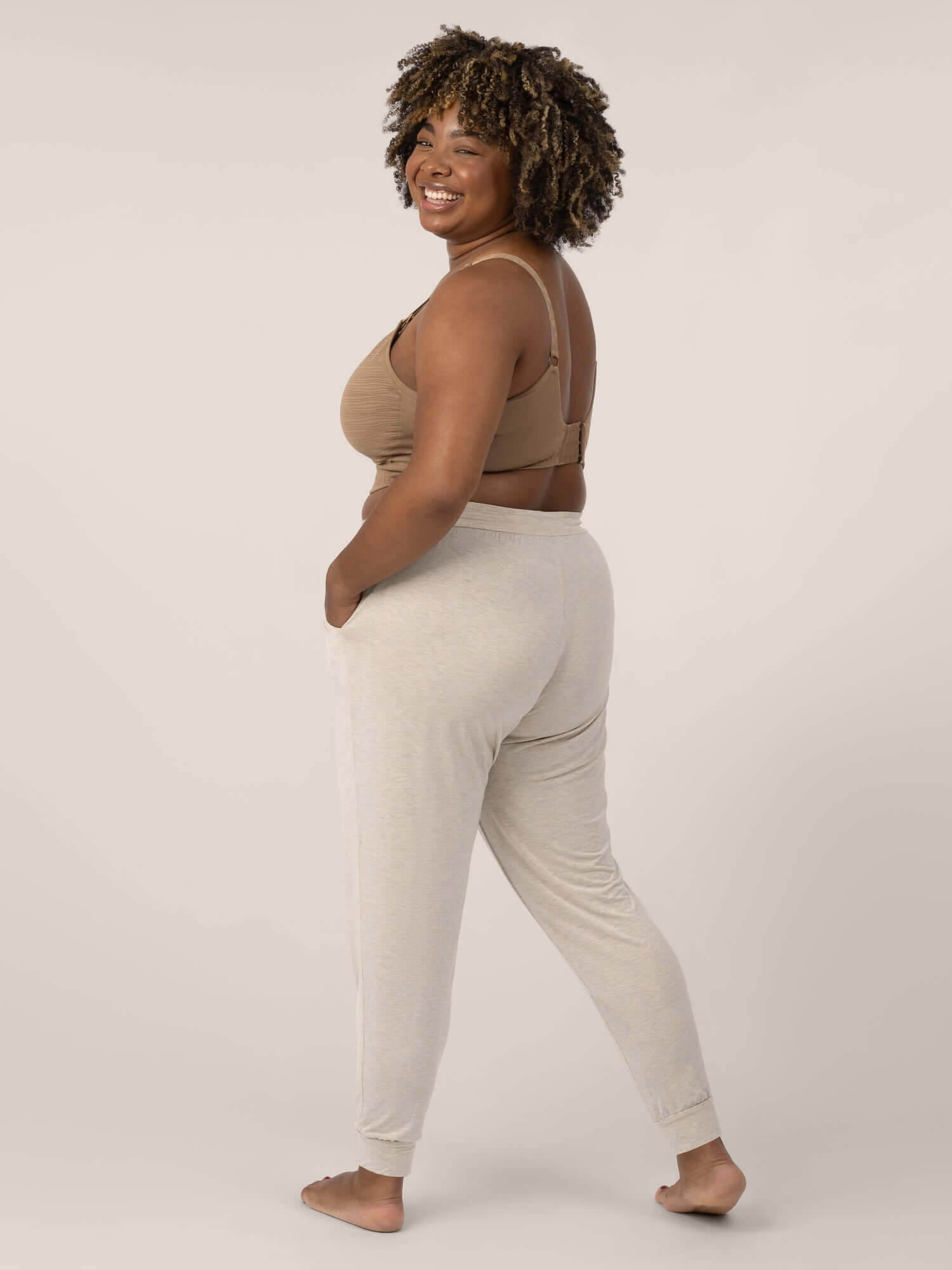 Everyday Lounge Jogger | Oatmeal Heather | Milk & Baby