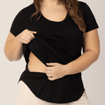 Everyday Maternity & Nursing T-shirt | Black | Milk & Baby