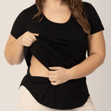 Everyday Maternity & Nursing T-shirt | Black | Milk & Baby