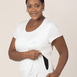Everyday Maternity & Nursing T-shirt | White | Milk & Baby