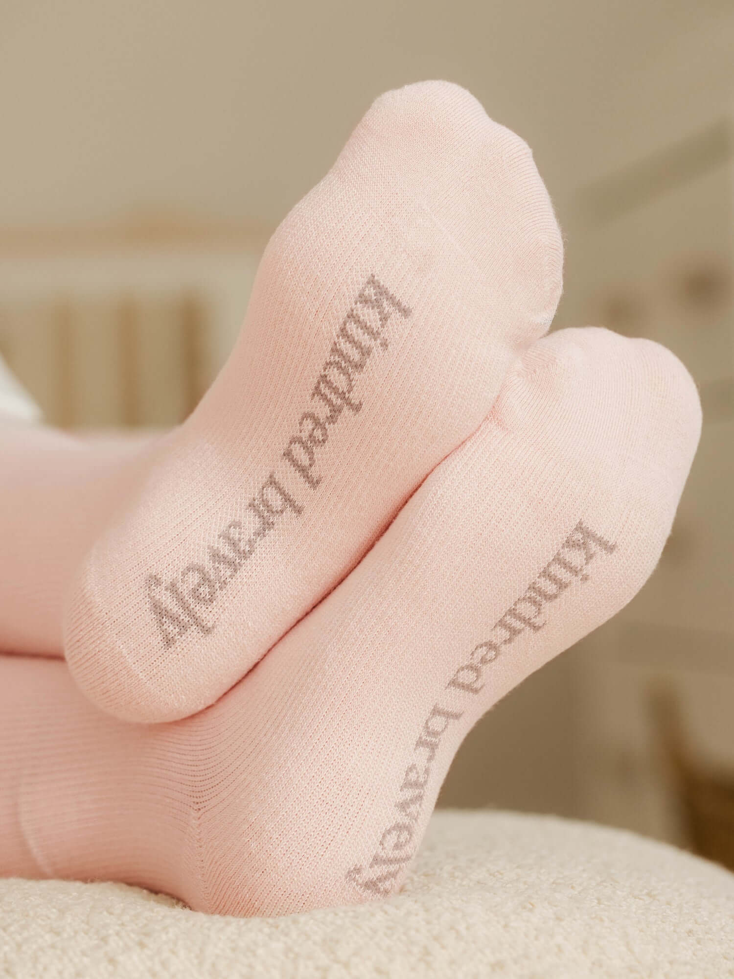 Premium Maternity Compression Socks (2-Pack) | Soft Pink & Grey Heather | Milk & Baby