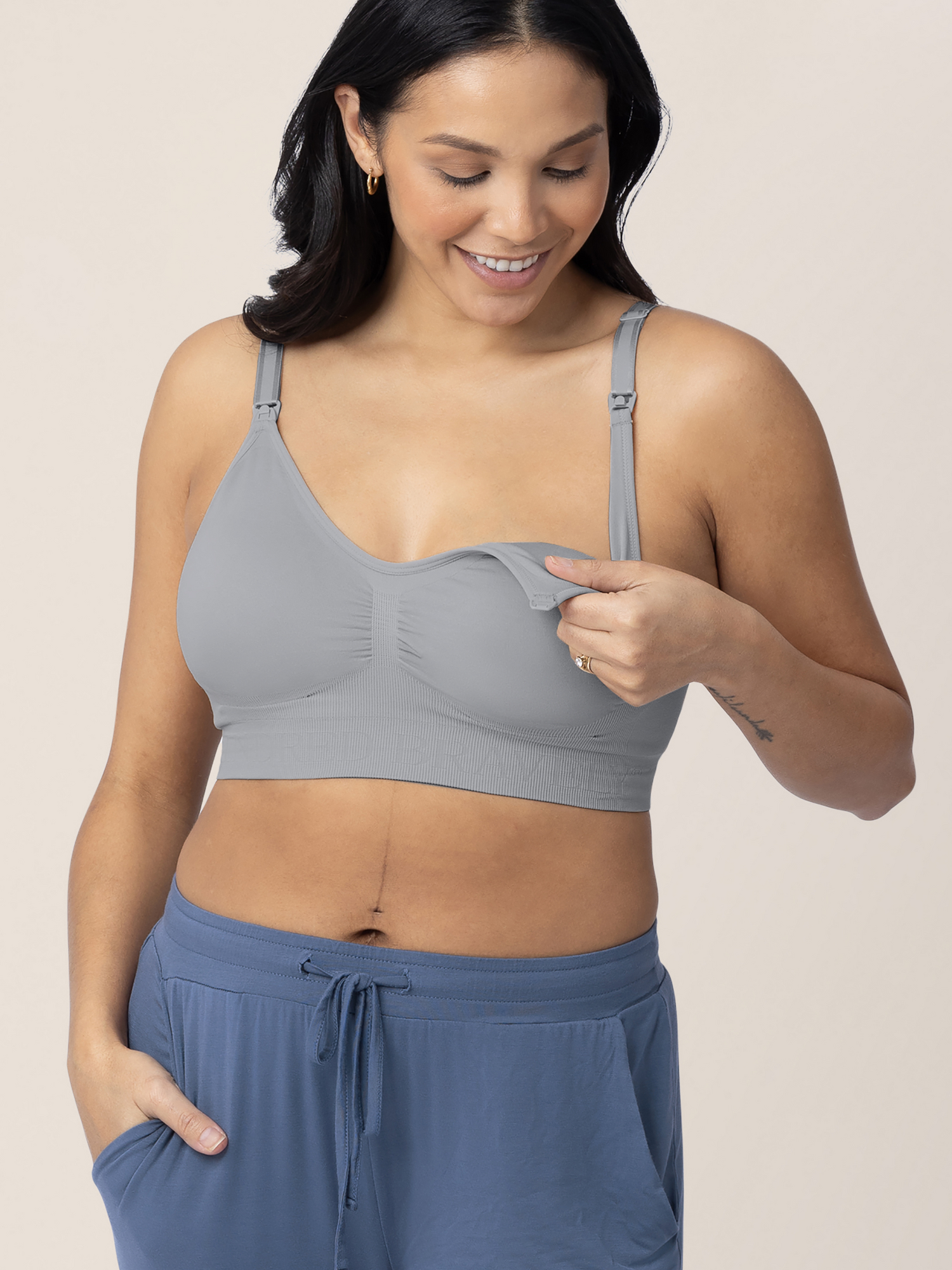 Simply Sublime® Nursing Bra | Grey | Milk & Baby