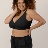 Sublime® Adjustable Crossover Nursing & Lounge Bra | Black | Milk & Baby