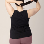 Bamboo Maternity & Nursing Tank | Black | Milk & Baby