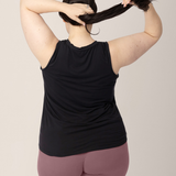 Bamboo Maternity & Nursing Tank | Black | Milk & Baby