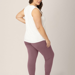 Bamboo Maternity & Nursing Tank | White | Milk & Baby