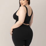 Sublime® Bamboo Maternity & Postpartum Bike Short | Black | Milk & Baby