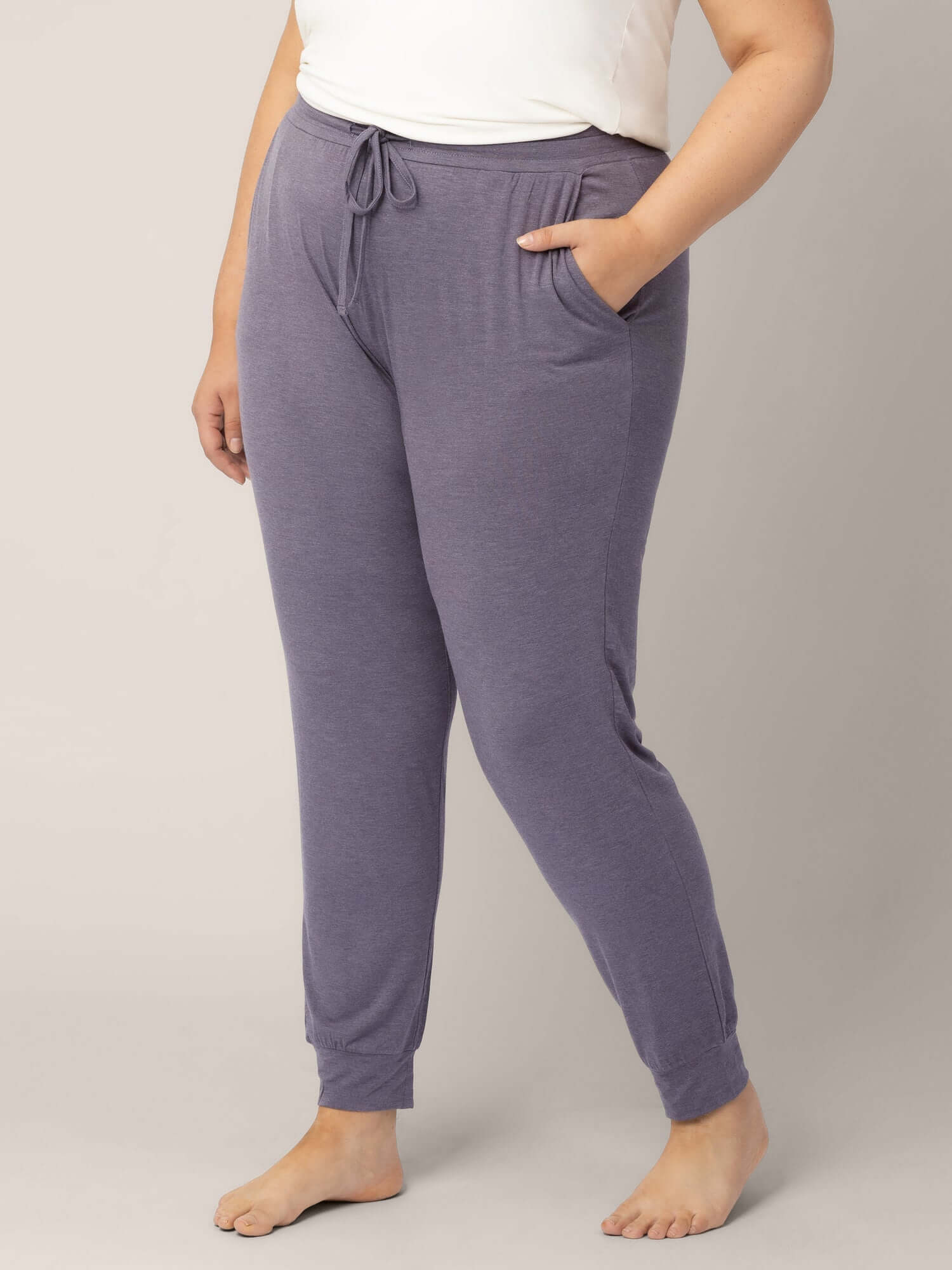 Everyday Lounge Jogger | Heathered Granite | Milk & Baby