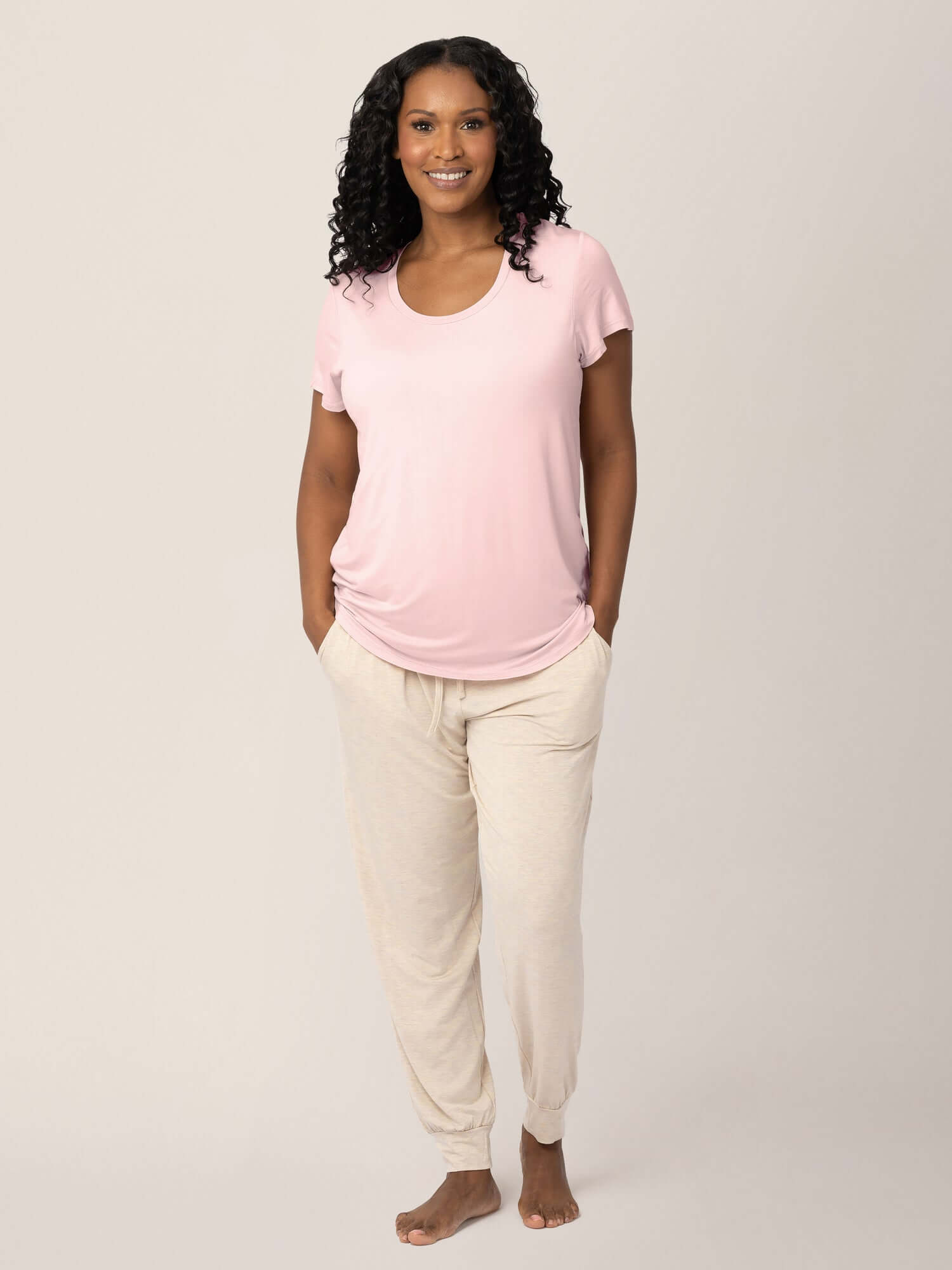 Everyday Maternity & Nursing T-shirt | Dusty Pink | Milk & Baby